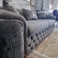 Furniture Imports LTD DUBAI SOFA COLLECTION Ambassador 3+2 Seater Plush Velvet