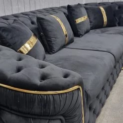 TURKISH Ambassador Corner Sofa Range Plush Velvet - 270cm X 270cm