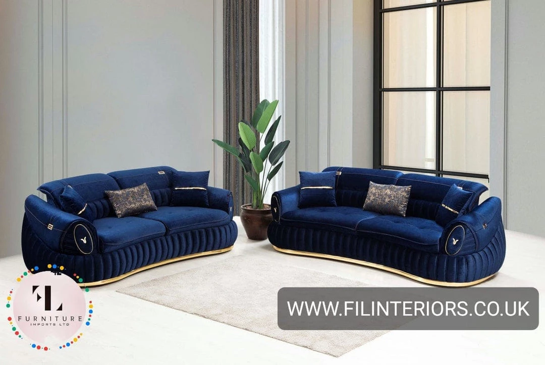TURKISH DUBAI SOFA COLLECTION Castillo Velvet Sofa 3+2 Range Plush Velvet - Choose Combination 7 TURKISH DUBAI SOFA COLLECTION Castillo Velvet Sofa 3+2 Range Plush Velvet - Choose Combination