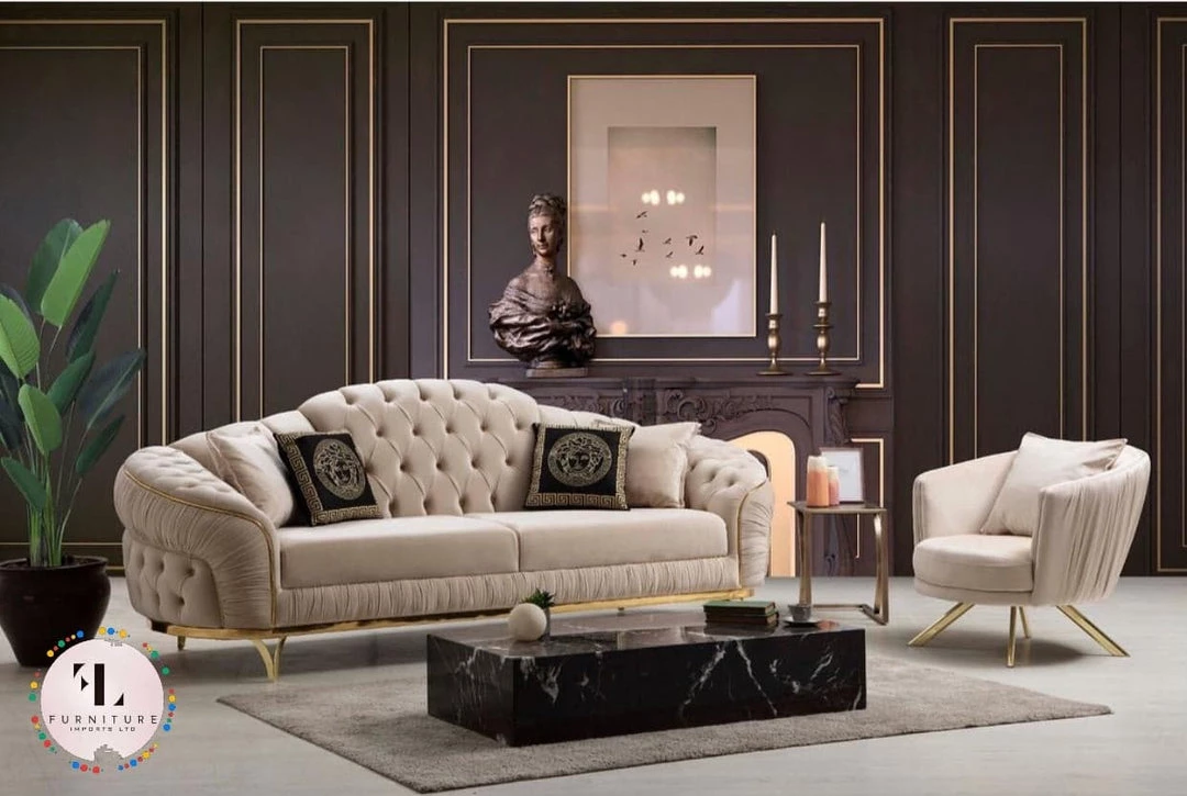 Furniture Imports LTD Konan 3+2 Seater Sofa Range In Plush Velvet 3 Furniture Imports LTD Konan 3+2 Seater Sofa Range In Plush Velvet