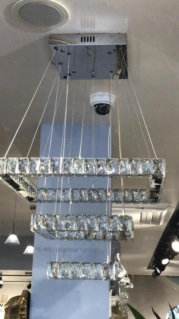 Furniture Imports LTD 3 Layer Square Led Hanging Ceiling Light 3 Furniture Imports LTD 3 Layer Square Led Hanging Ceiling Light