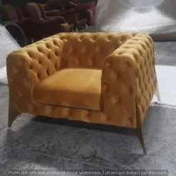 Furniture Imports LTD HERMES SOFA CHAIR IN PLUSH VELVET - CHOOSE COMBINATION