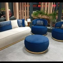 Furniture Imports LTD The Grand'e Sofa Chair In Plush Velvet DUBAI SOFA CHAIRS