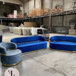 Furniture Imports LTD The Grand'e Sofa Chair In Plush Velvet DUBAI SOFA CHAIRS