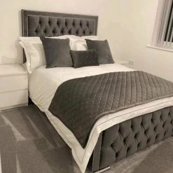 FIL ARIZONA BED IN PLUSH VELVET