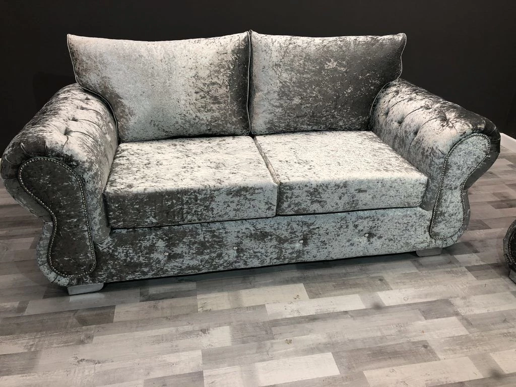 Velvetsofa RINO LUSTRO CRUSHED VELVET SOFA RANGE 5 Velvetsofa RINO LUSTRO CRUSHED VELVET SOFA RANGE