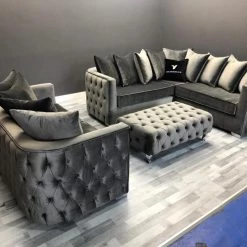 Velvetsofa.co.uk Arianna Premier Velvet Corner Sofa