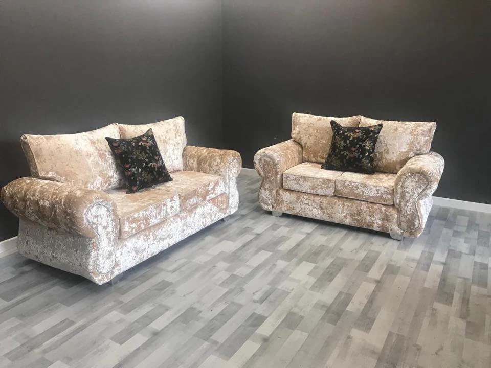 Velvetsofa RINO LUSTRO CRUSHED VELVET SOFA RANGE 7 Velvetsofa RINO LUSTRO CRUSHED VELVET SOFA RANGE