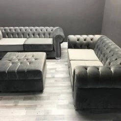 Velvetsofa RICHMONDS CHESTERFIELD FRENCH VELVET SOFA RANGE SOFAS