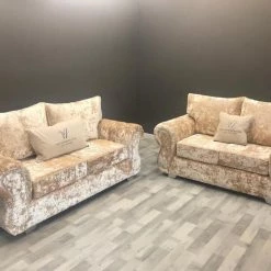 Velvetsofa RINO LUSTRO CRUSHED VELVET SOFA RANGE 22 Velvetsofa RINO LUSTRO CRUSHED VELVET SOFA RANGE