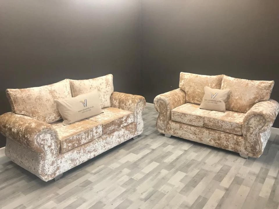 Velvetsofa RINO LUSTRO CRUSHED VELVET SOFA RANGE 8 Velvetsofa RINO LUSTRO CRUSHED VELVET SOFA RANGE