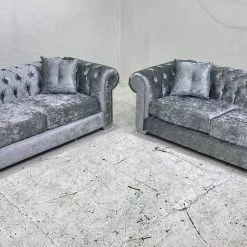 Velvetsofa RICHMOND'S CHESTERFIELD LUSTRO CRUSHED VELVET SOFA RANGE