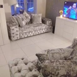 Velvetsofa SOFAS ASHTON FRENCH VELVET U CORNER SOFA RANGE