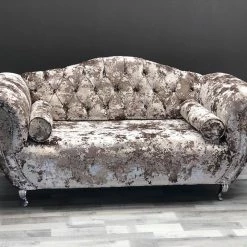 Velvetsofa FABRAGE LUSTRO CRUSHED VELVET SOFA RANGE SOFAS