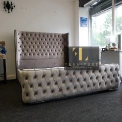 Furniture Imports LTD BED COLLECTION ARIANNA PREMIER VELVET STORAGE OTTOMAN BED