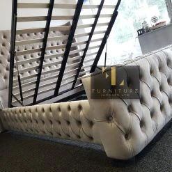 Furniture Imports LTD BED COLLECTION ARIANNA PREMIER VELVET STORAGE OTTOMAN BED