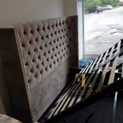 Furniture Imports LTD BED COLLECTION ARIANNA PREMIER VELVET STORAGE OTTOMAN BED