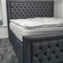 FIL ARIZONA BED IN PLUSH VELVET