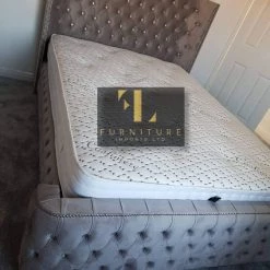 Furniture Imports LTD BED COLLECTION ARIANNA PREMIER VELVET STORAGE OTTOMAN BED