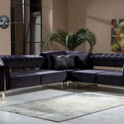 TURKISH Scarlet Corner Sofa Range In Plush Velvet