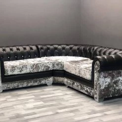 Velvetsofa RICHMOND'S CHESTERFIELD LUSTRO CRUSHED VELVET SOFA RANGE