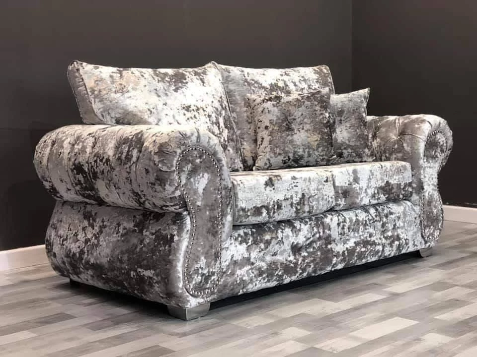 Velvetsofa RINO LUSTRO CRUSHED VELVET SOFA RANGE 10 Velvetsofa RINO LUSTRO CRUSHED VELVET SOFA RANGE