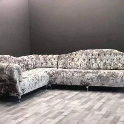 Velvetsofa FABRAGE LUSTRO CRUSHED VELVET SOFA RANGE SOFAS