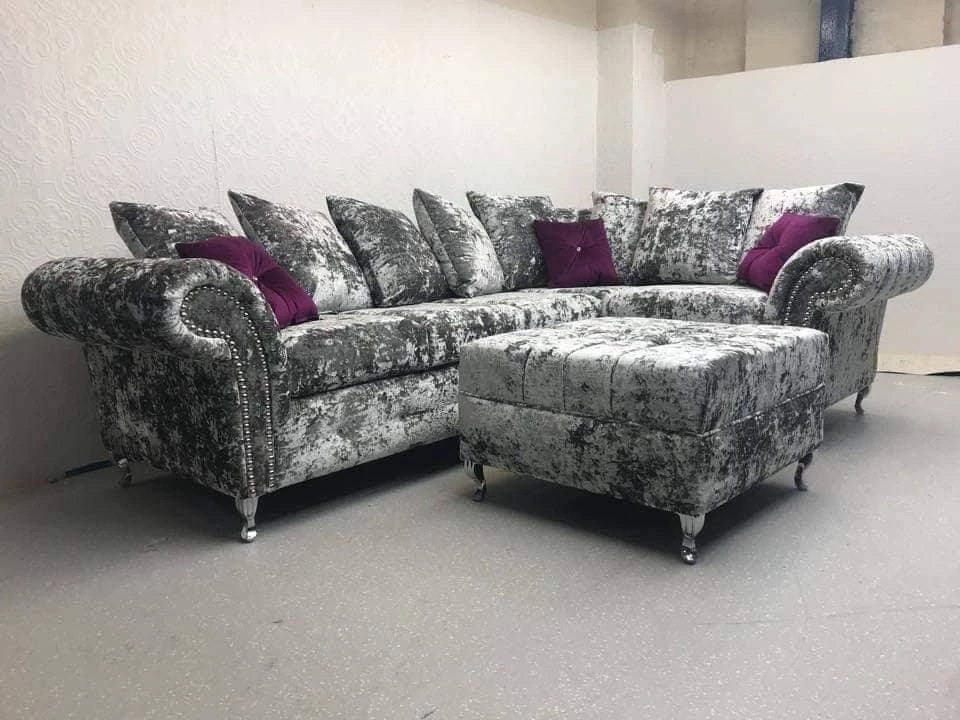Velvetsofa PREMIUM SOFAS BALMEIN EXCLUSIVE LUSTRO CRUSHED VELVET SOFA RANGE 7 Velvetsofa PREMIUM SOFAS BALMEIN EXCLUSIVE LUSTRO CRUSHED VELVET SOFA RANGE