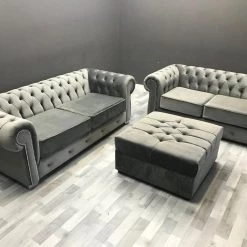 Velvetsofa RICHMONDS CHESTERFIELD FRENCH VELVET SOFA RANGE SOFAS