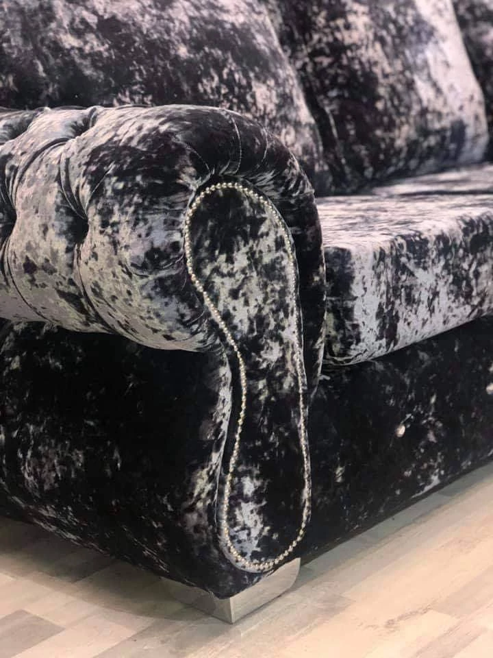 Velvetsofa RINO LUSTRO CRUSHED VELVET SOFA RANGE 14 Velvetsofa RINO LUSTRO CRUSHED VELVET SOFA RANGE