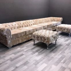 Velvetsofa RICHMOND'S CHESTERFIELD LUSTRO CRUSHED VELVET SOFA RANGE
