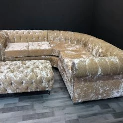 Velvetsofa RICHMOND'S CHESTERFIELD LUSTRO CRUSHED VELVET SOFA RANGE