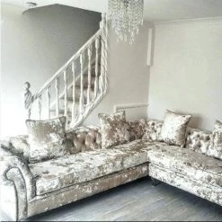Velvetsofa RICHMOND'S CHESTERFIELD LUSTRO CRUSHED VELVET SOFA RANGE