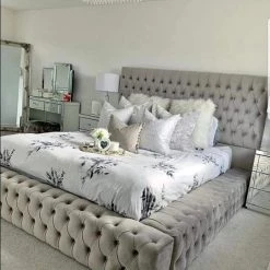 Furniture Imports LTD Parklane Plush Velvet Bedframe BED COLLECTION