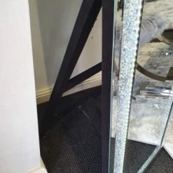ASR INTERIOR Crushed Diamond LED Cheval Mirror MIRRORED FURNITURE