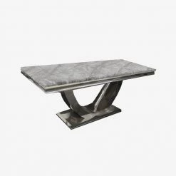 Furnish 365 Arial Marble & Glass Coffee Table