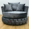 Velvetsofa SOFAS Swivel Chair / Cuddle Chair In French Velvet & Lustro Velvet Range