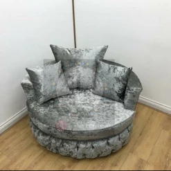 Velvetsofa SOFAS Swivel Chair / Cuddle Chair In French Velvet & Lustro Velvet Range