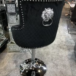 ASR INTERIOR Majestic Luxury Barstool Lion Knocker Back Adjustable Height LUXURY BARSTOOLS