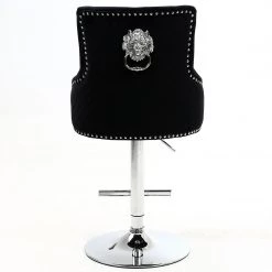 ASR INTERIOR Majestic Luxury Barstool Lion Knocker Back Adjustable Height LUXURY BARSTOOLS