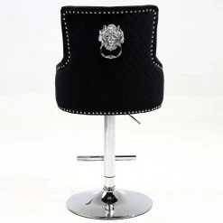 ASR INTERIOR Majestic Luxury Barstool Lion Knocker Back Adjustable Height LUXURY BARSTOOLS