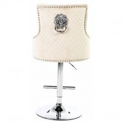 ASR INTERIOR Majestic Luxury Barstool Lion Knocker Back Adjustable Height LUXURY BARSTOOLS