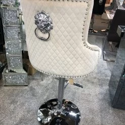 ASR INTERIOR Majestic Luxury Barstool Lion Knocker Back Adjustable Height LUXURY BARSTOOLS