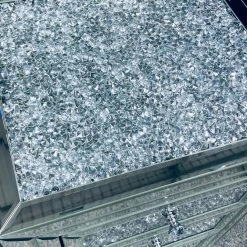 ASR INTERIOR Crushed Diamomd Bedside Cabinet BEDSIDES