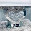 ASR INTERIOR CONSOLE TABLES Crushed Diamond Heart Console Table