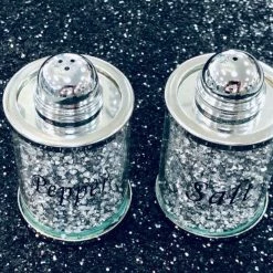 ASR INTERIOR HOUSE HOLD ORNAMENTS + STATUES Crystal Salt & Pepper Shaker