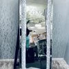 ASR INTERIOR Crushed Diamond LED Cheval Mirror MIRRORED FURNITURE