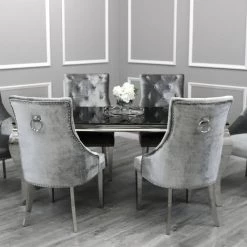 MARTIN Imperial Dining Table + Majestic Pewter Dining Chair ALL DINING TABLE SET