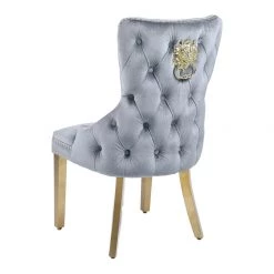 Furniture Imports LTD Victoria Grey & Gold Dining Chair 6 Furniture Imports LTD Victoria Grey & Gold Dining Chair