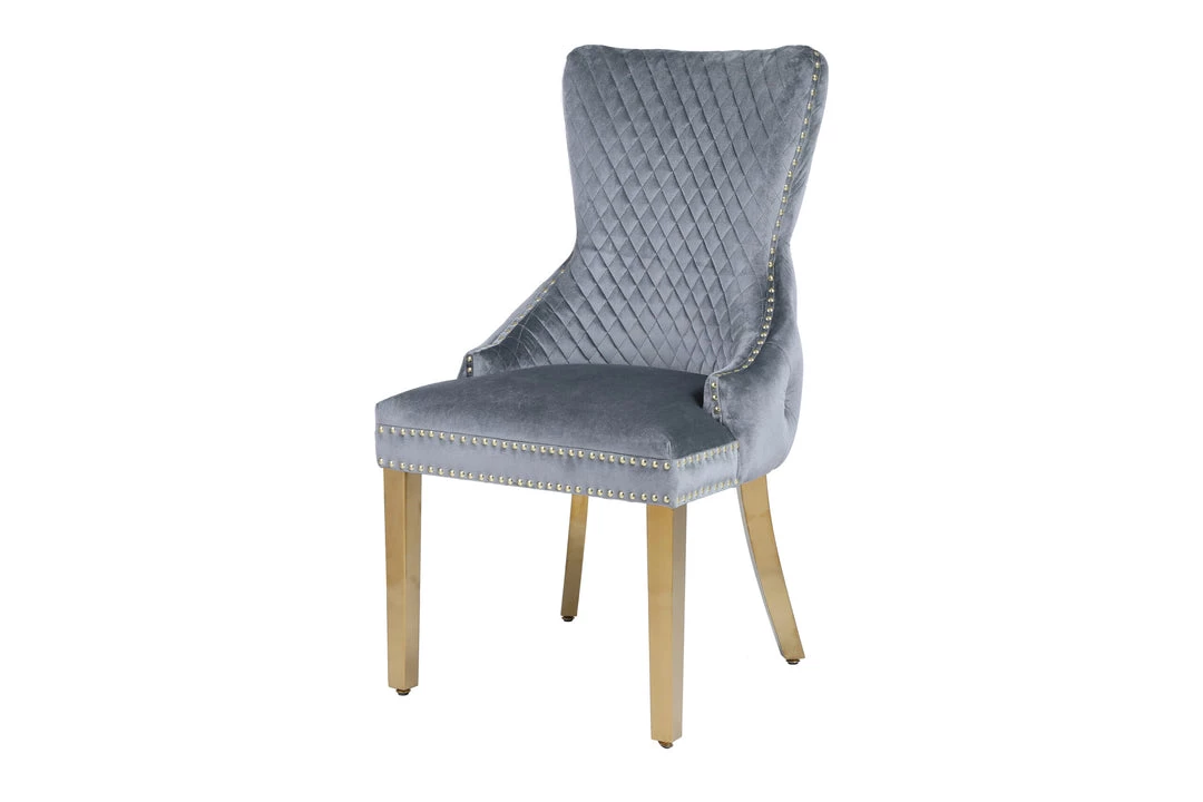 Furniture Imports LTD Victoria Grey & Gold Dining Chair 5 Furniture Imports LTD Victoria Grey & Gold Dining Chair